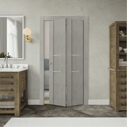 AVON 01 2H LIGHT URBAN BI-FOLD BELLDINNI MODERN INTERIOR DOOR - 2