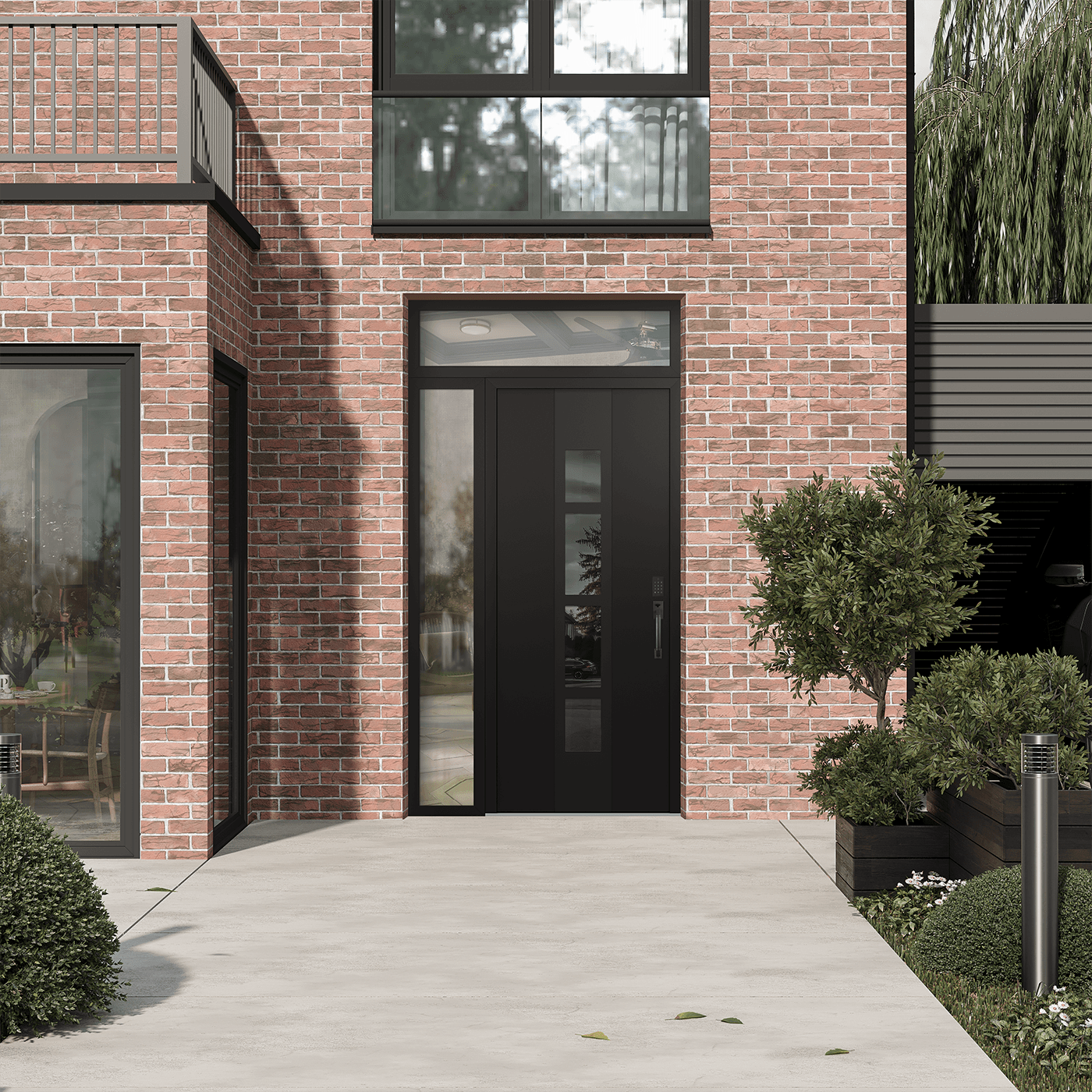 Modern Steel Front Door Diamond A10 - 6