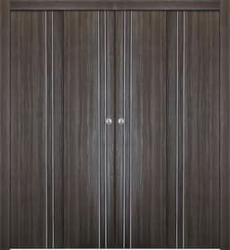 UNICA 2V GRAY OAK DOUBLE BI-FOLD BELLDINNI MODERN INTERIOR DOOR - 1