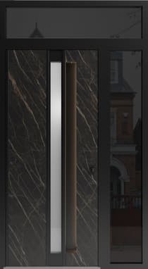 Modern steel exterior aluminum door Hiddex 0155 - 5
