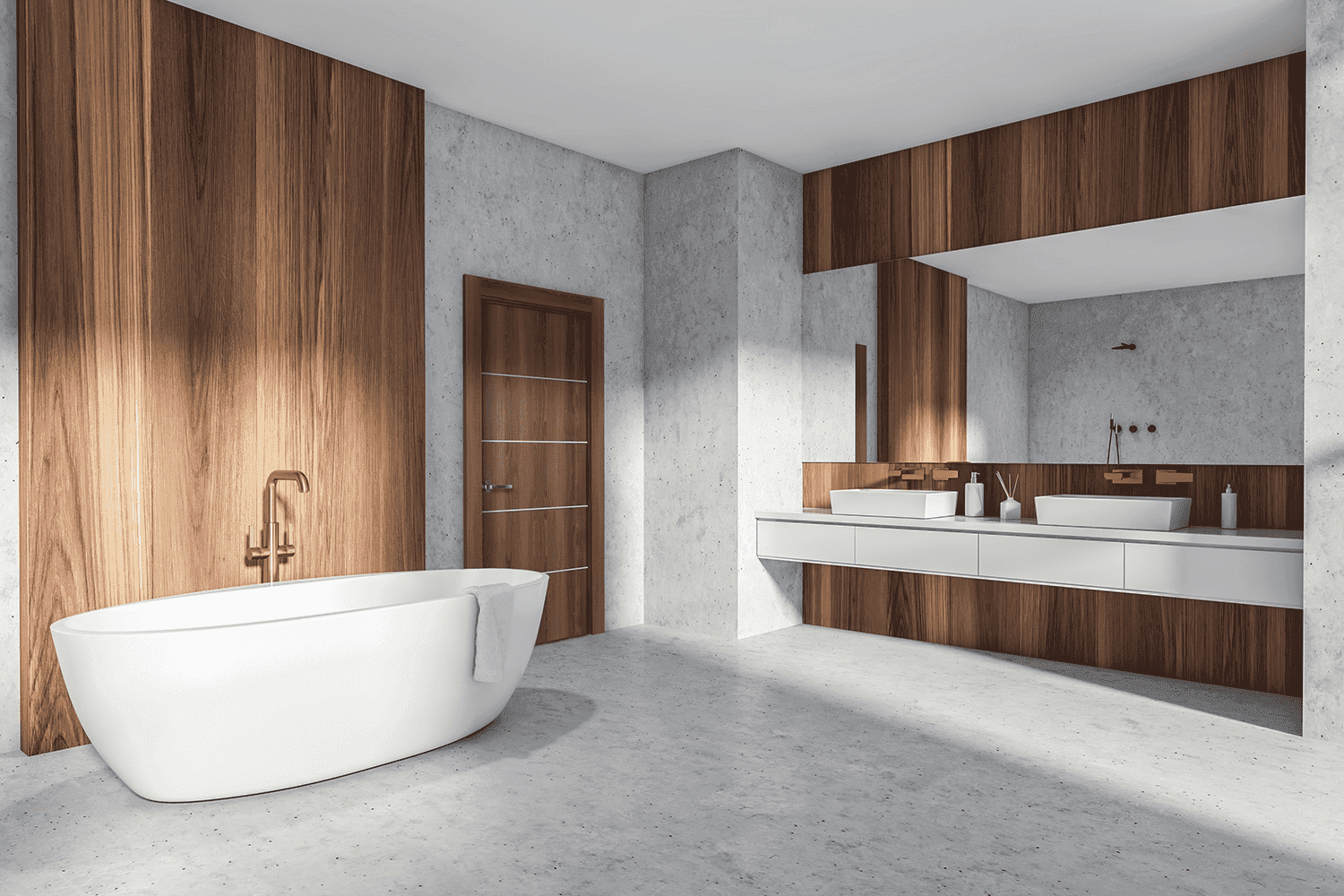 OPTIMA 4H PECAN NUTWOOD DOUBLE POCKET DOORS BELLDINNI MODERN INTERIOR DOOR - 2