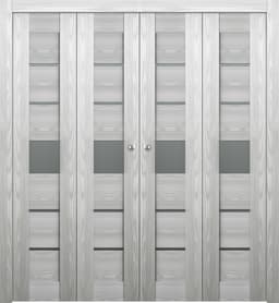 AVON 07-06 VETRO RIBEIRA ASH DOUBLE BI-FOLD BELLDINNI MODERN INTERIOR DOOR - 1