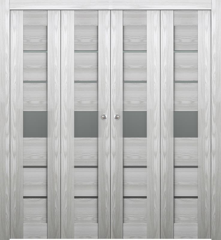 AVON 07-06 VETRO RIBEIRA ASH DOUBLE BI-FOLD BELLDINNI MODERN INTERIOR DOOR - 1