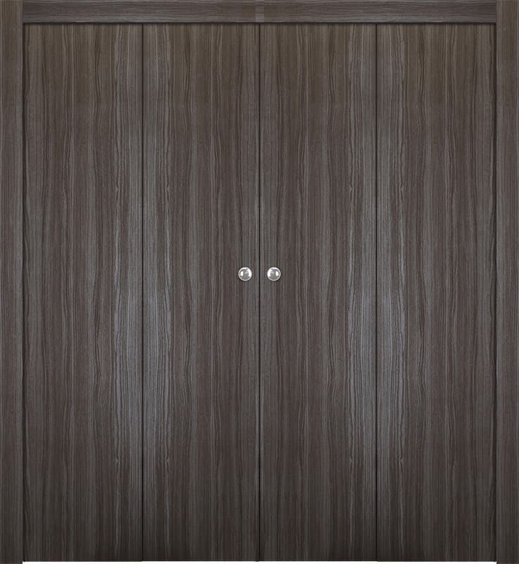 UNICA GRAY OAK DOUBLE BI-FOLD BELLDINNI MODERN INTERIOR DOOR - 1