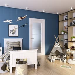 SMART PRO 5 LITE VETRO POLAR WHITE BARN BELLDINNI MODERN INTERIOR DOOR - 3