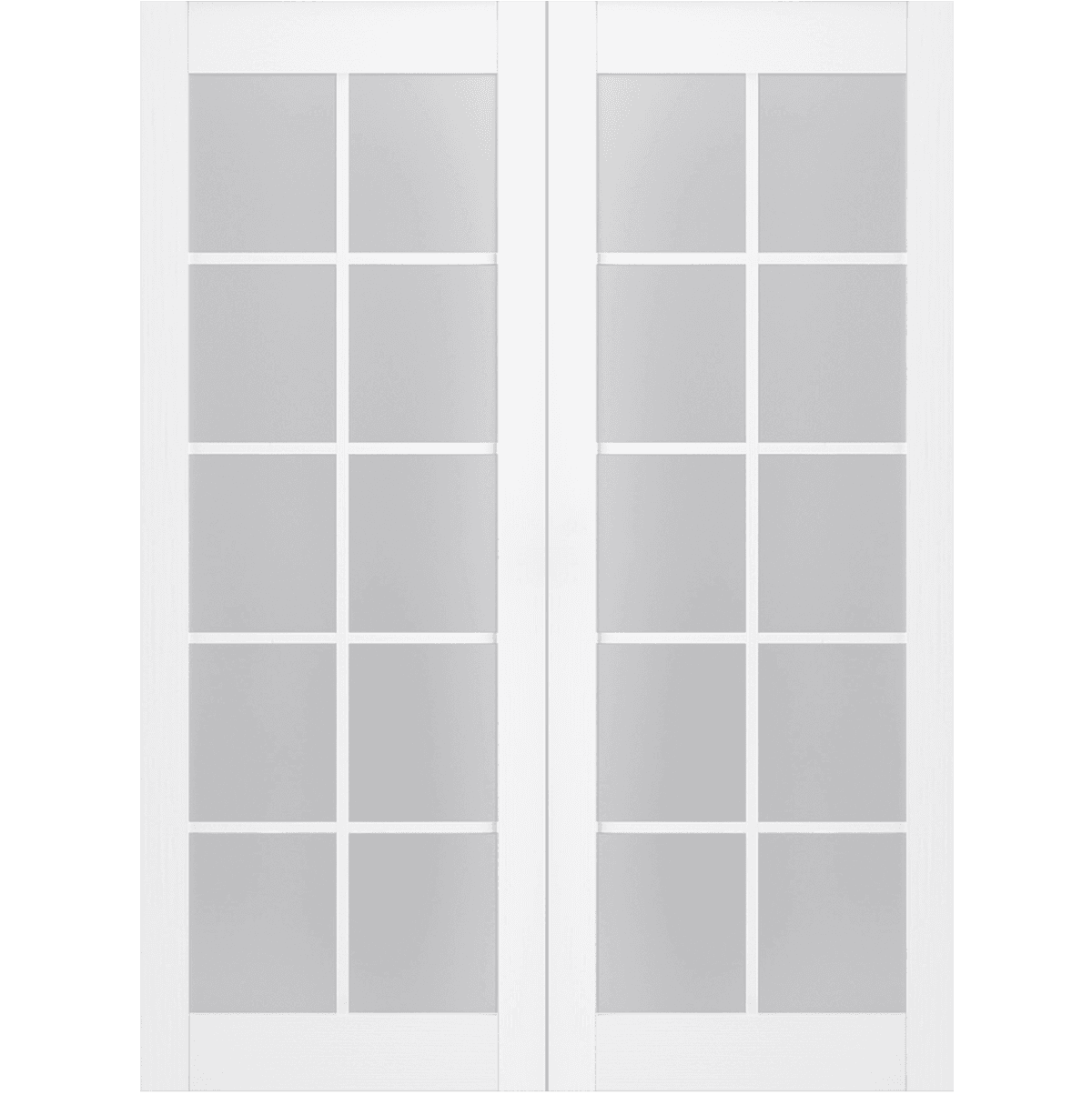 PALLADIO 10 LITE VETRO BIANCO NOBLE BYPASS BELLDINNI MODERN INTERIOR DOOR - 2