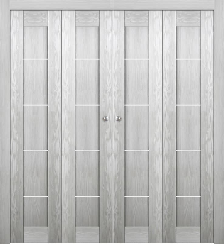 AVON 07 4H RIBEIRA ASH DOUBLE BI-FOLD BELLDINNI MODERN INTERIOR DOOR - 1