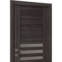 DOME VETRO GRAY OAK POCKET BELLDINNI MODERN INTERIOR DOOR - 2
