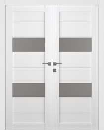 BERTA VETRO BIANCO NOBLE CLOSET BELLDINNI MODERN INTERIOR DOOR - 1