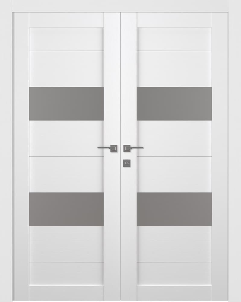 BERTA VETRO BIANCO NOBLE CLOSET BELLDINNI MODERN INTERIOR DOOR - 1