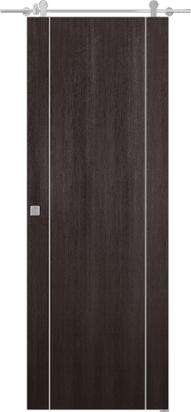 OPTIMA 2U VERALINGA OAK DOUBLE BARN BELLDINNI MODERN INTERIOR DOOR - 1