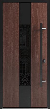 Single metal-aluminum modern exterior door Ronex 1205 - 1