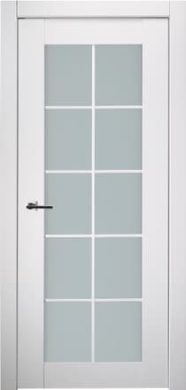 SMART PRO 10 LITE VETRO POLAR WHITE SWING BELLDINNI MODERN INTERIOR DOOR - 1