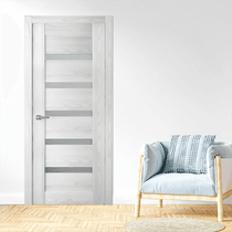 AVON 07-04 VETRO RIBEIRA ASH SWING BELLDINNI MODERN INTERIOR DOOR - 2