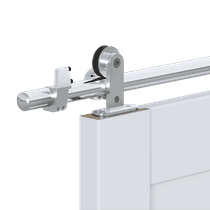 ROMI VETRO BIANCO NOBLE DOUBLE BARN BELLDINNI MODERN INTERIOR DOOR - 3