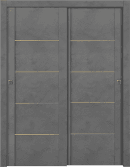 AVON 01 4H GOLD DARK URBAN BYPASS DOORS BELLDINNI MODERN INTERIOR DOOR - 1
