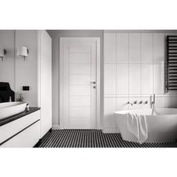 ERMI SNOW WHITE BYPASS BELLDINNI MODERN INTERIOR DOOR - 3
