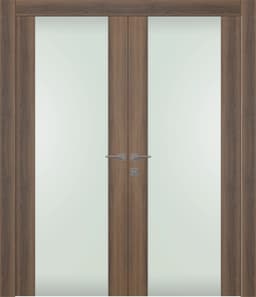 AVON 202 VETRO PECAN NUTWOOD CLOSET DOORS BELLDINNI MODERN INTERIOR DOOR - 1