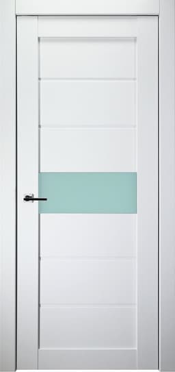 EDNA VETRO BIANCO NOBLE SWING BELLDINNI MODERN INTERIOR DOOR - 1
