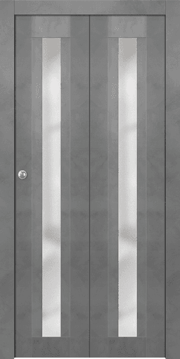 AVON 101 VETRO DARK URBAN BI-FOLD DOORS BELLDINNI MODERN INTERIOR DOOR - 1