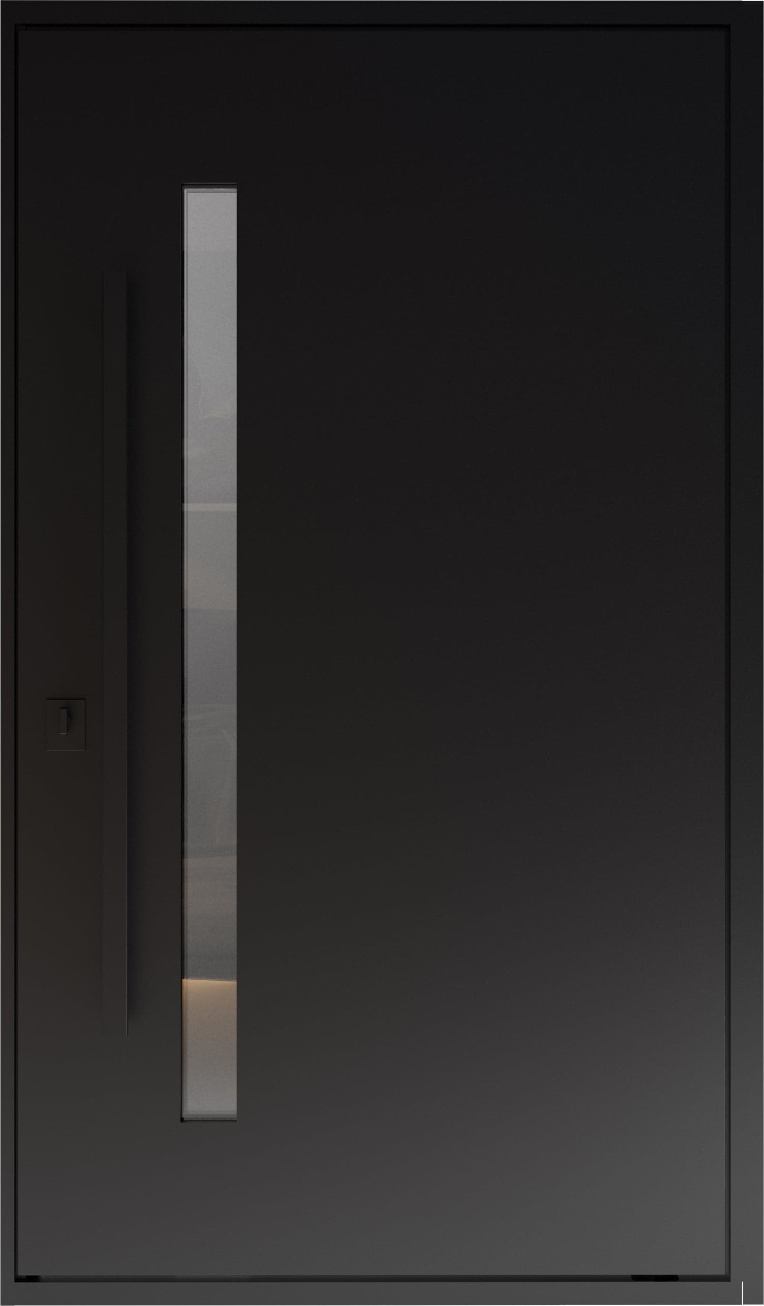 Single pivot metal-aluminum modern exterior door Axis 1163 - 8