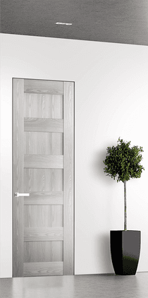 AVON 07 4R RIBEIRA ASH DOUBLE INVISIBLE METAL FRAME BELLDINNI MODERN INTERIOR DOOR - 1