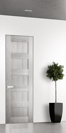 AVON 07 4R RIBEIRA ASH DOUBLE INVISIBLE METAL FRAME BELLDINNI MODERN INTERIOR DOOR - 1