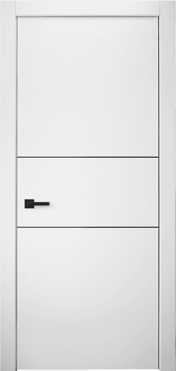 SMART PRO 2H BLACK POLAR WHITE SWING DOORS BELLDINNI MODERN INTERIOR DOOR - 1
