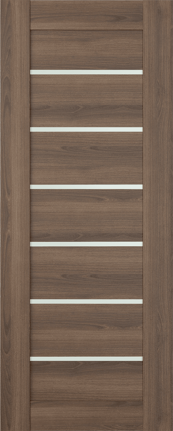 AVON 07-02 VETRO PECAN NUTWOOD SWING DOORS BELLDINNI MODERN INTERIOR DOOR - 3