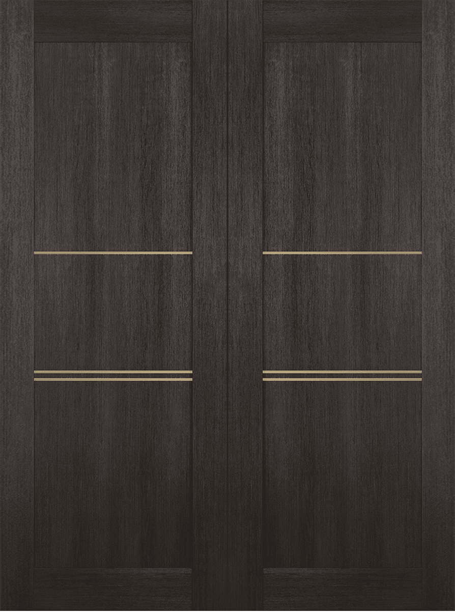 AVON 07 3H GOLD VERALINGA OAK DOUBLE BI-FOLD BELLDINNI MODERN INTERIOR DOOR - 2