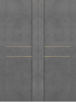 AVON 01 2HN GOLD DARK URBAN DOUBLE BI-FOLD BELLDINNI MODERN INTERIOR DOOR - 3