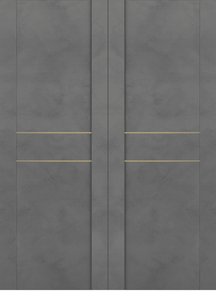 AVON 01 2HN GOLD DARK URBAN DOUBLE BI-FOLD BELLDINNI MODERN INTERIOR DOOR - 3