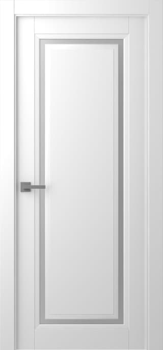 AURUM 1 VETRO POLAR WHITE SWING BELLDINNI MODERN INTERIOR DOOR