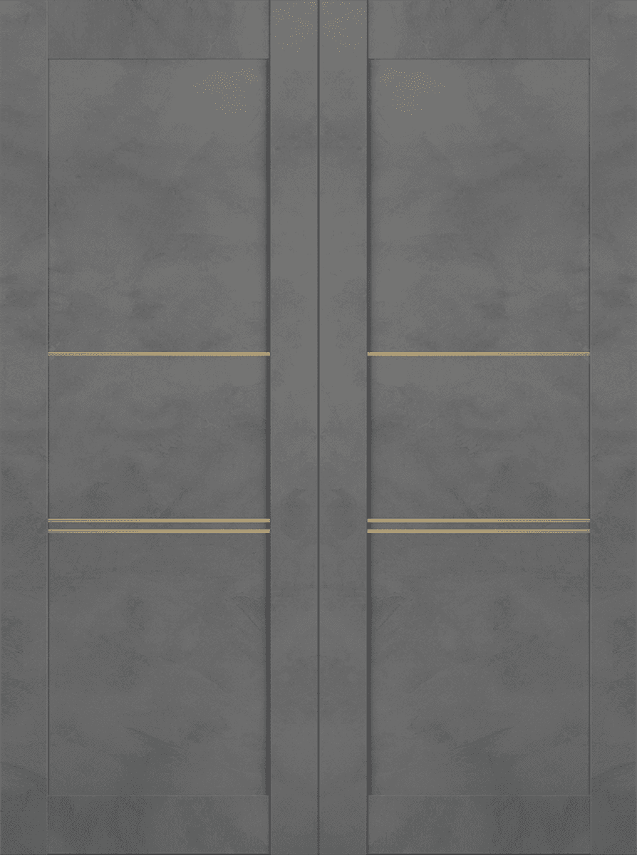 AVON 07 3H GOLD DARK URBAN DOUBLE BI-FOLD BELLDINNI MODERN INTERIOR DOOR - 3