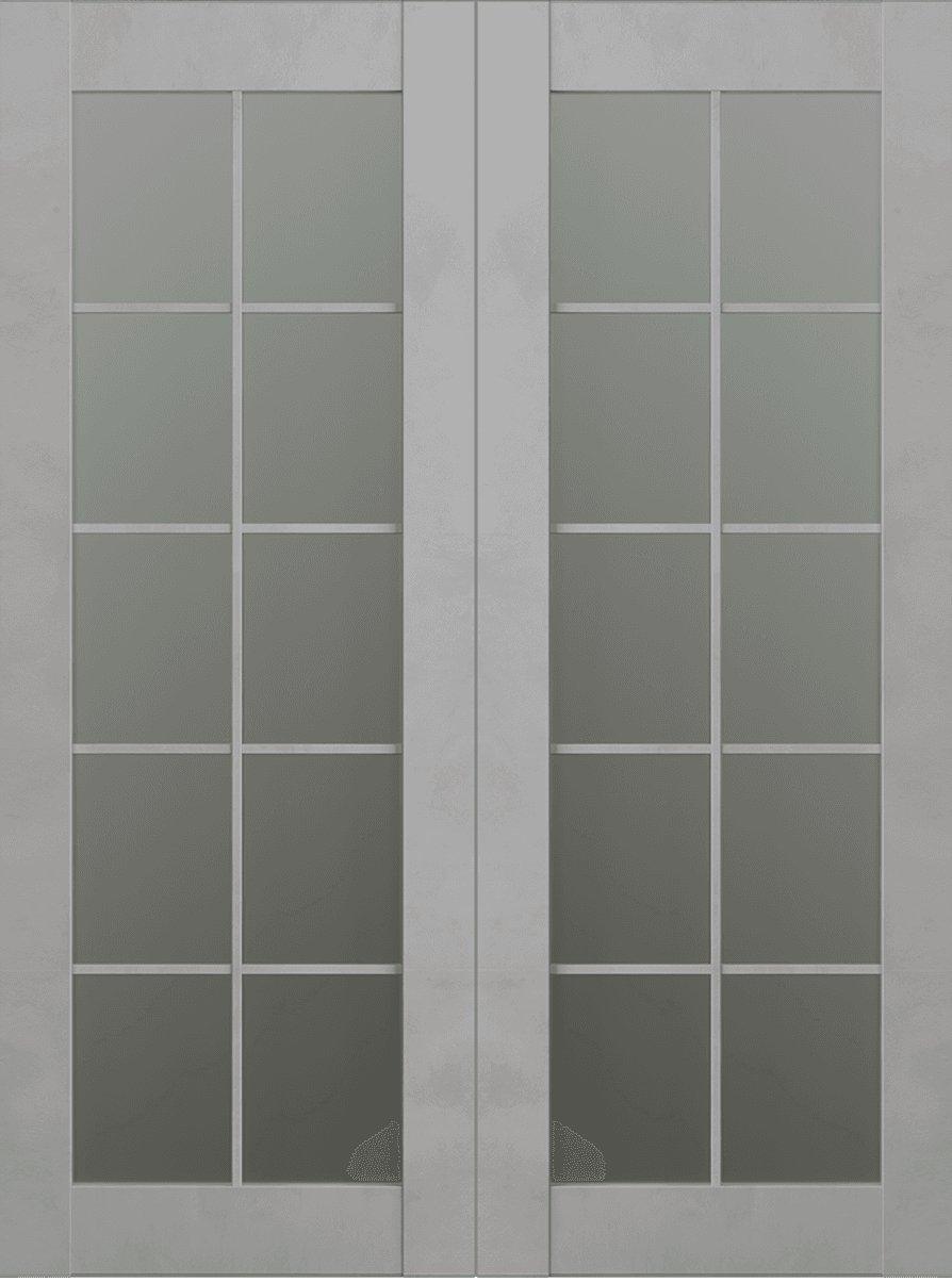 AVON 10 LITE VETRO LIGHT URBAN DOUBLE BI-FOLD BELLDINNI MODERN INTERIOR DOOR - 2