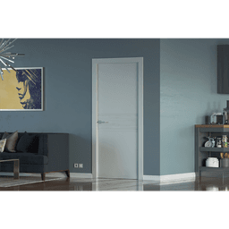 TWINWOOD 2 LIGHT GREY DOUBLE BELLDINNI MODERN INTERIOR DOOR - 2