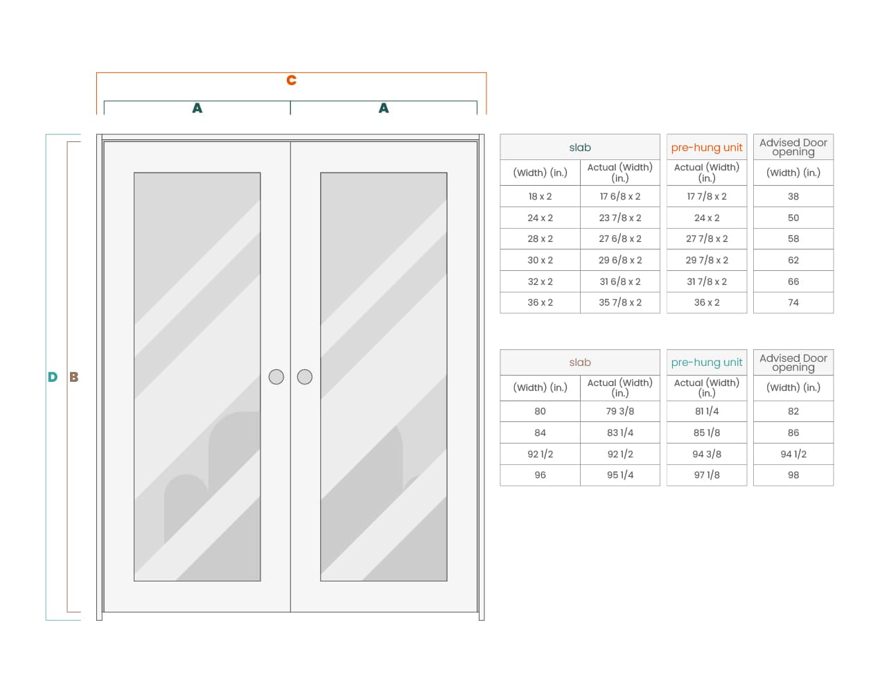 RITA VETRO GRAY OAK CLOSET BELLDINNI MODERN INTERIOR DOOR - 7