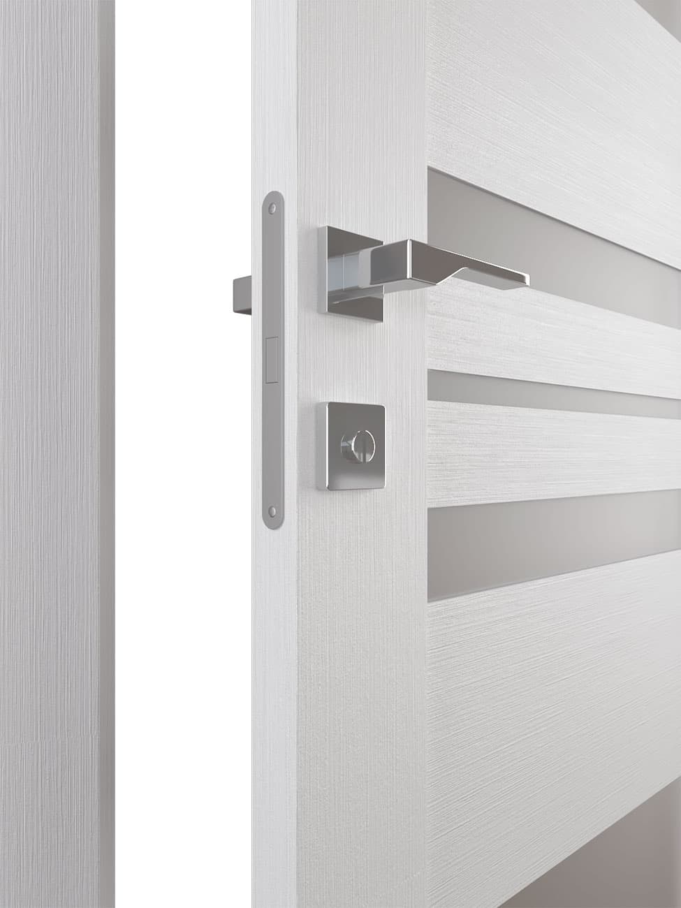 ROMI VETRO SNOW WHITE BYPASS BELLDINNI MODERN INTERIOR DOOR - 2