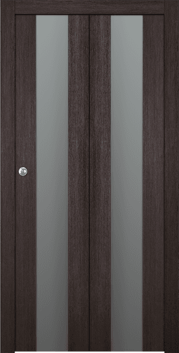 AVON 202 VETRO VERALINGA OAK BI-FOLD BELLDINNI MODERN INTERIOR DOOR - 1