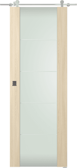 AVON 202 4H VETRO LOIRE ASH BARN DOORS BELLDINNI MODERN INTERIOR DOOR - 1