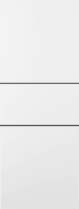 OPTIMA 2H BLACK SNOW WHITE SLAB DOORS BELLDINNI MODERN INTERIOR DOOR - 1