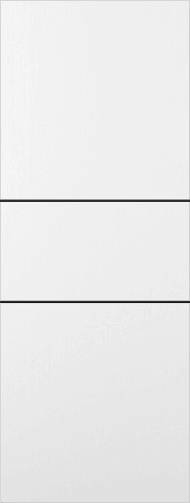 OPTIMA 2H BLACK SNOW WHITE SLAB DOORS BELLDINNI MODERN INTERIOR DOOR - 1