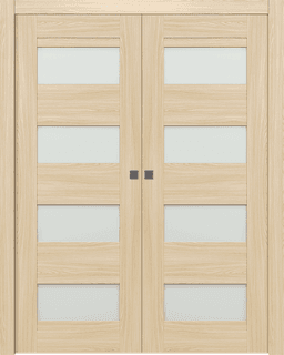 AVON 07-08 VETRO LOIRE ASH DOUBLE POCKET DOORS BELLDINNI MODERN INTERIOR DOOR - 1