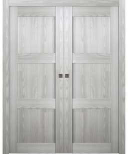 AVON 07 2RN RIBEIRA ASH DOUBLE POCKET BELLDINNI MODERN INTERIOR DOOR - 1