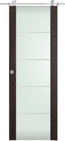 AVON 202 4H VETRO VERALINGA OAK BARN BELLDINNI MODERN INTERIOR DOOR - 1