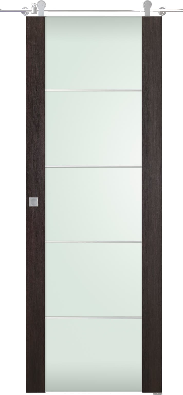 AVON 202 4H VETRO VERALINGA OAK BARN BELLDINNI MODERN INTERIOR DOOR - 1