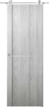 AVON 01 1H RIBEIRA ASH DOUBLE BARN BELLDINNI MODERN INTERIOR DOOR - 1