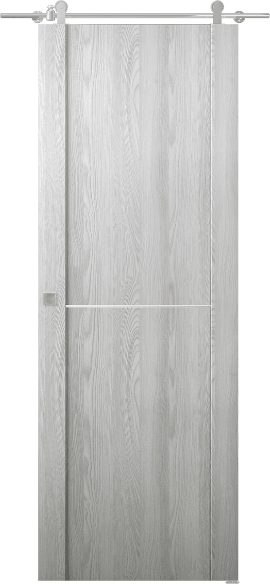 AVON 01 1H RIBEIRA ASH DOUBLE BARN BELLDINNI MODERN INTERIOR DOOR - 1