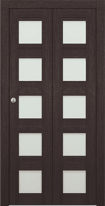 AVON 07-07 VETRO VERALINGA OAK BI-FOLD DOORS BELLDINNI MODERN INTERIOR DOOR - 1