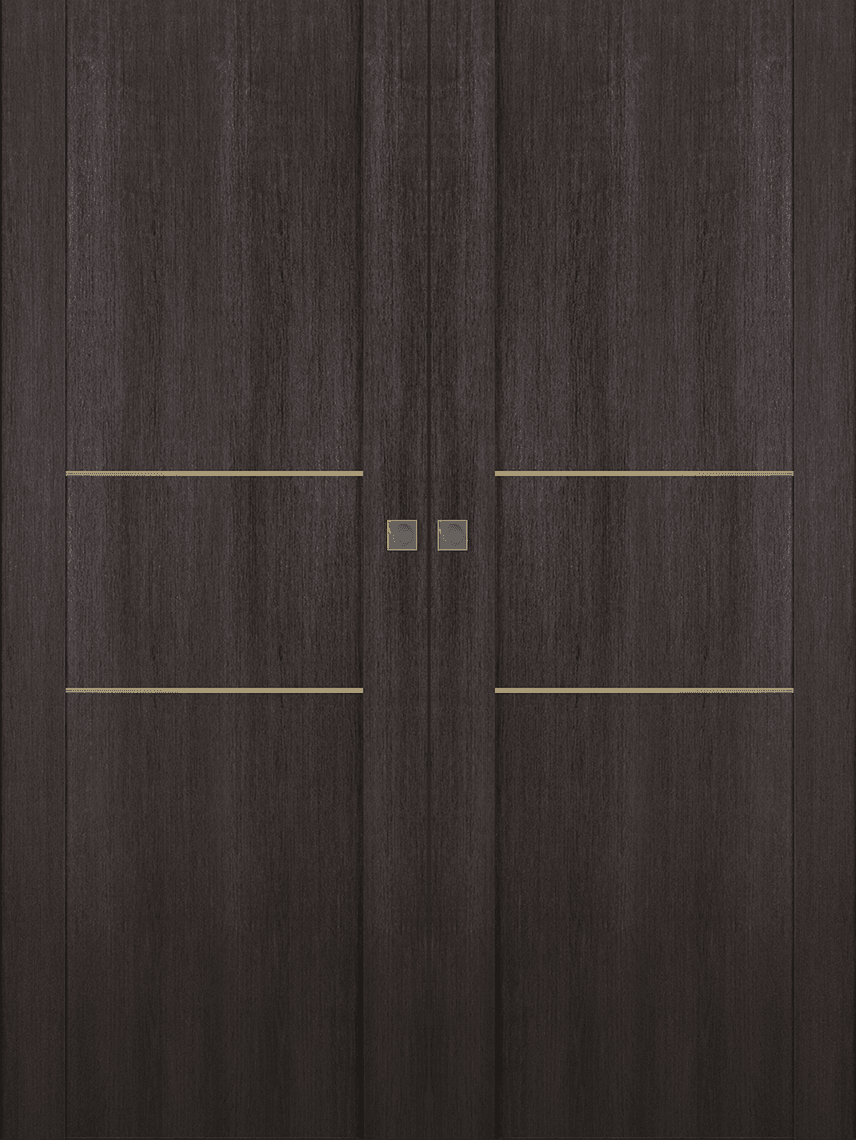 AVON 01 2H GOLD VERALINGA OAK DOUBLE MAGIC BELLDINNI MODERN INTERIOR DOOR - 1